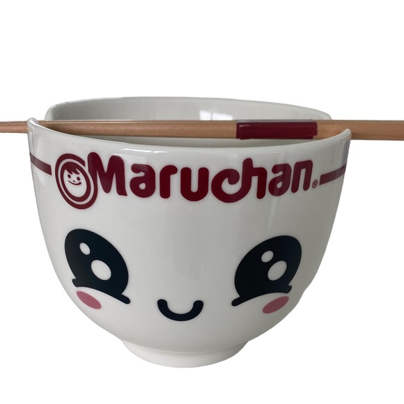 Maruchan Other - MARUCHAN Smiley Face Ramen Noodle Bowl with Chopsticks